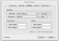 Photon exporter pour mac