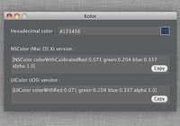 Kolor 1.1 pour mac