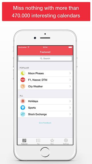 Calendar Store par SchedJoules - Calendriers de sport, jours fér pour mac Calendar Store par SchedJoules - Calendriers de sport, jours fér pour mac