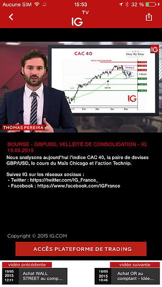 IG TV : Infos Bourse, Actualité économique et financière pour mac IG TV : Infos Bourse, Actualité économique et financière pour mac