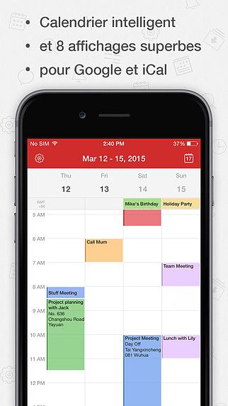 CalenMob Calendar - Sync with Google Calendar pour mac