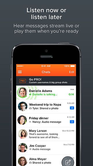 Voxer Talkie-Walkie PTT pour mac