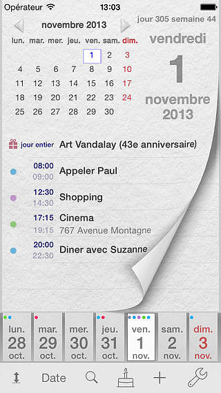 PageCal - calendrier pour mac