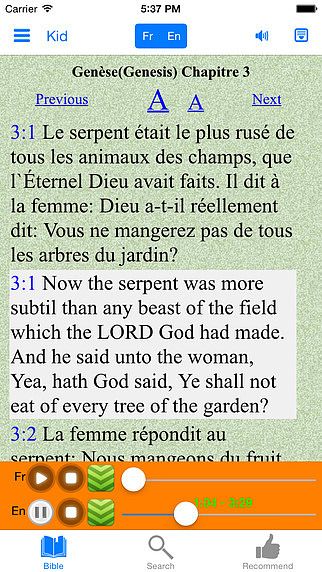 La sainte bible - français pour mac