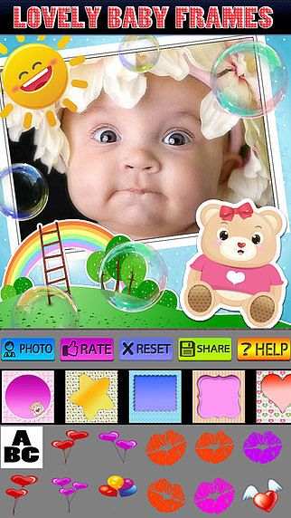 Cadres et autocollants de photo de bébé pour mac