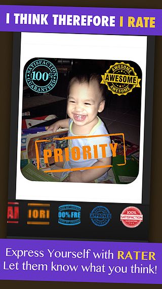 Rater - I Think Therefore I Rate Photo Stamper and Editor pour mac