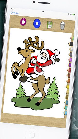 Noël pour peindre et dessins à colorier avec un marqueur magique pour mac