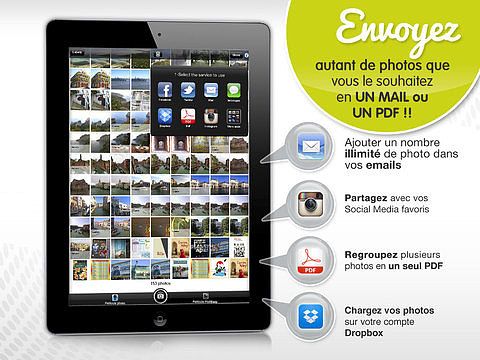 PicSend Photos - envoyer plusieurs images par Email PDF Texto In pour mac