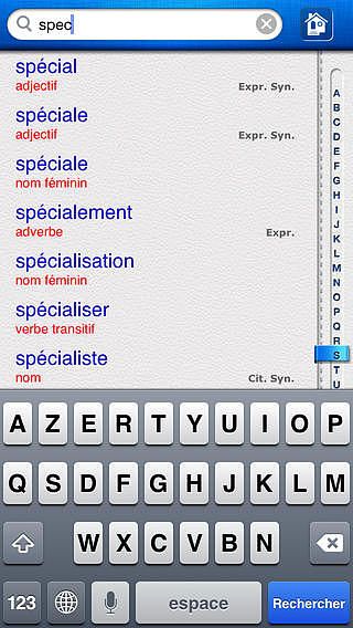 Dictionnaire de français pour mac