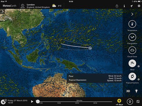 MeteoEarth for iPad pour mac