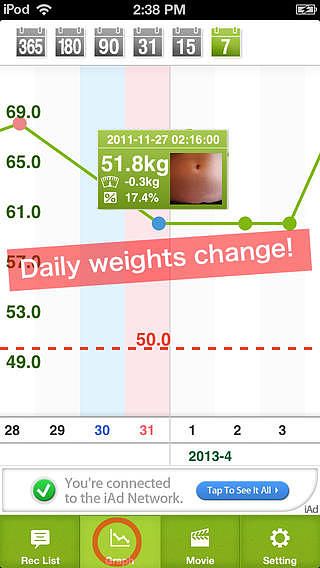 Journal de régime visuelle -Enregistrez votre poids et photo- pour mac