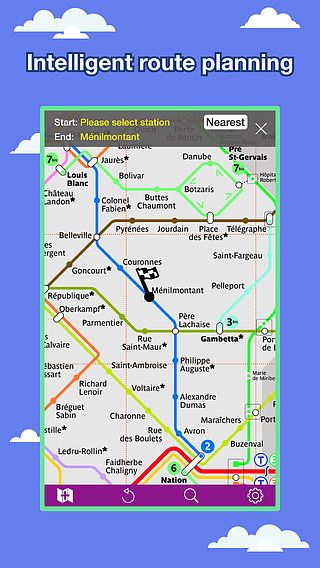 Carte des transports de Paris - Carte et itinéraires de Metro pour mac