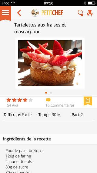 Ptitchef : recettes de cuisine pour mac