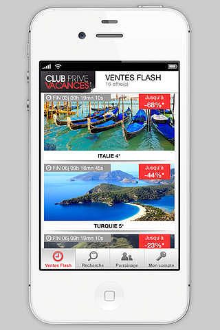 Club Privé Vacances : vente privée de voyages, guide et bons pla pour mac