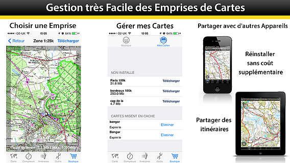 OutDoors GPS France - Cartes IGN pour mac