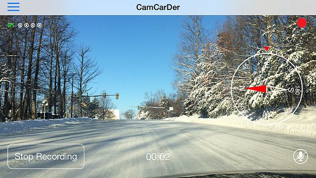 CamCarDer - Appareil enregistreur compatible GPS pour la voiture pour mac