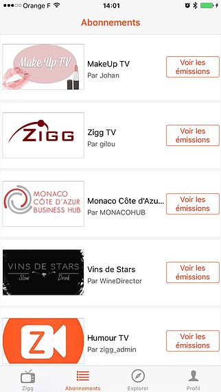 Zigg TV pour mac Zigg TV pour mac