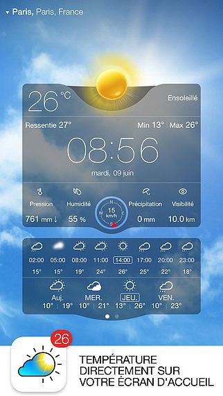 Météo Live Gratuit - Prévision et température pour mac Météo Live Gratuit - Prévision et température pour mac
