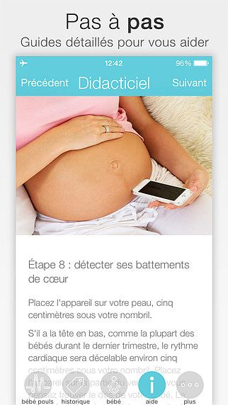 Une app de grossesse pour écouter les battements de coeur de votre