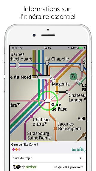 Paris métro Carte et Itinéraire pour mac