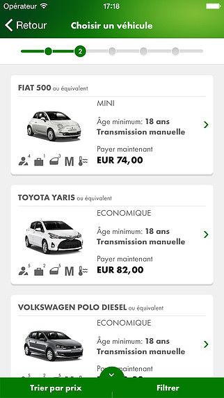 Europcar - Location de voitures et de véhicules utilitaires en E pour mac