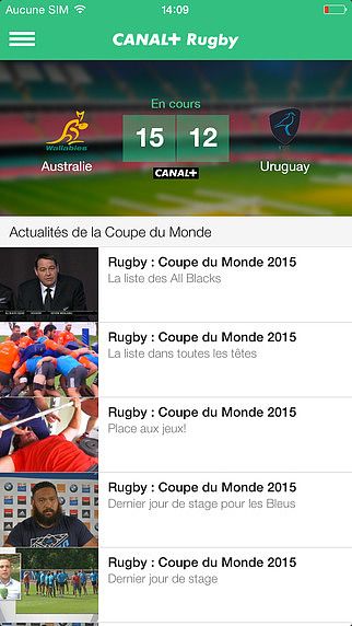 CANAL Rugby App pour mac