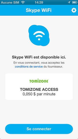 Skype WiFi pour mac