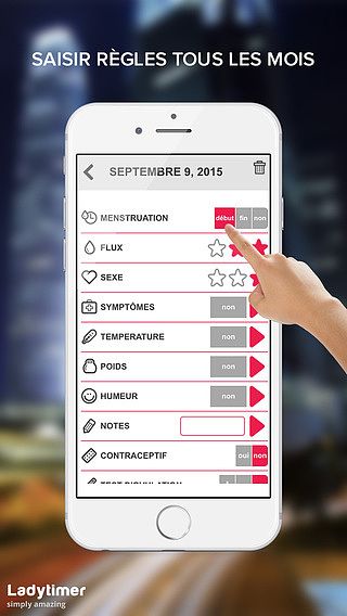 Ladytimer calendrier d'ovulation  pour mac