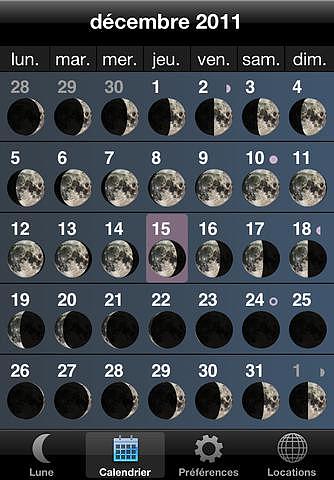 MoonPhase - renseignements sur la lune pour mac MoonPhase - renseignements sur la lune pour mac