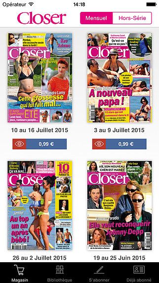 Closer Magazine pour mac