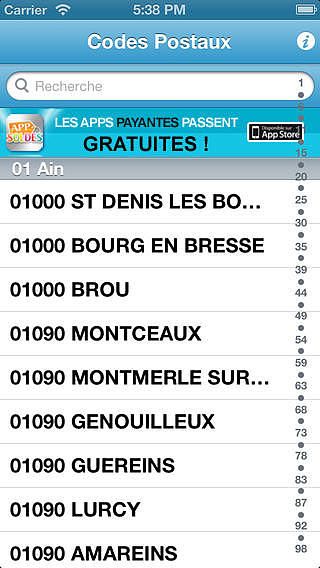 Les Codes Postaux - Aussi simplement que gratuitement pour mac Les Codes Postaux - Aussi simplement que gratuitement pour mac