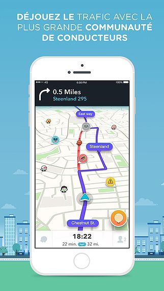 Waze - GPS, Maps  pour mac