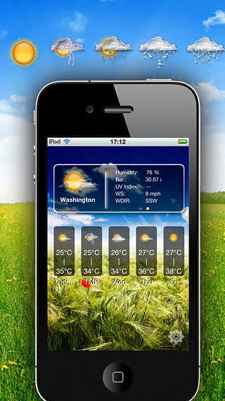 Wea Pro HD for forecast, automatic positioning pour mac