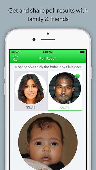 BabyLooks: Mom or Dad Resemblance? Poll Family pour mac BabyLooks: Mom or Dad Resemblance? Poll Family pour mac