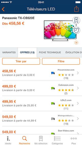Idealo shopping - Comparateur de prix pour mac