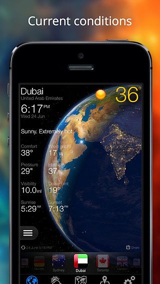 WEATHER NOW º - Local Forecast and Living 3D Earth. pour mac