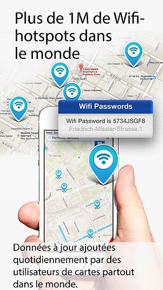Wifi carte - mots de passe et wi-fi gratuit pour les hotspots pour mac