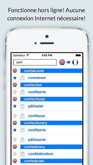 Dictionnaire Anglais Français hors ligne GRATUIT (Offline Englis pour mac