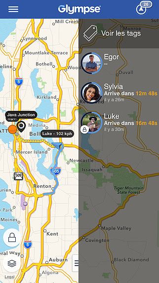 Glympse : Partagez votre position GPS avec la Famille et les Ami pour mac