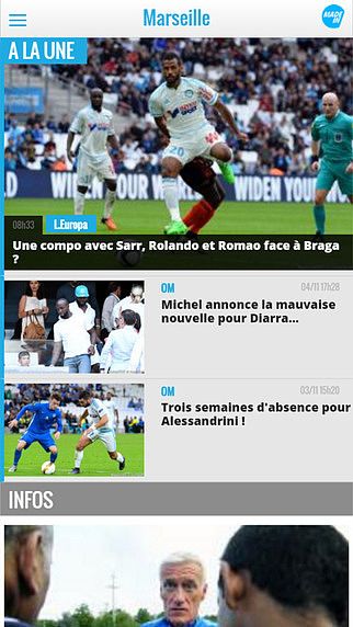 Foot Marseille : infos, mercato, live pour mac