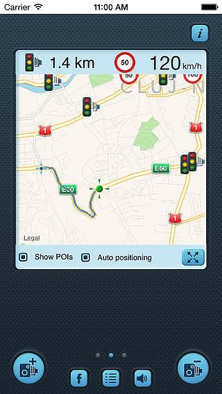 I SpeedCam Free (Avertisseur de radar avec trajet GPS) pour mac