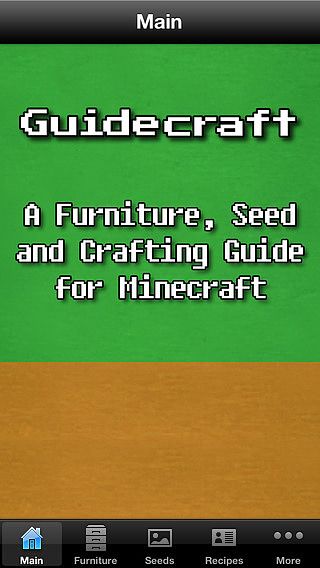 Guidecraft - Seeds, Furniture Ideas and Crafting Guide for Minec pour mac