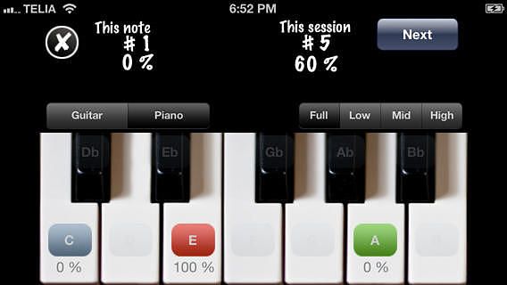 Ear For Life, perfect pitch, interval and chord ear training pour mac