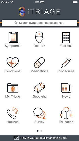 ITriage - Health, Doctor, Symptoms and Healthcare search pour mac