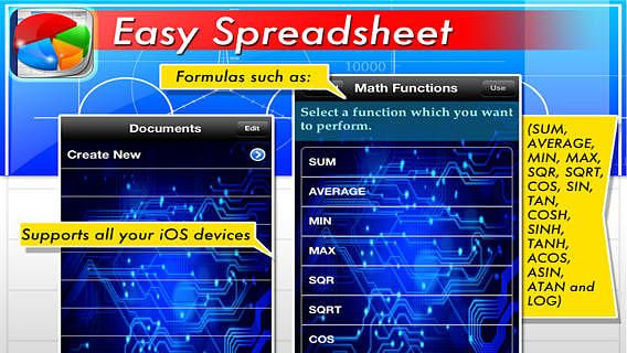 Easy Spreadsheet Lite pour mac