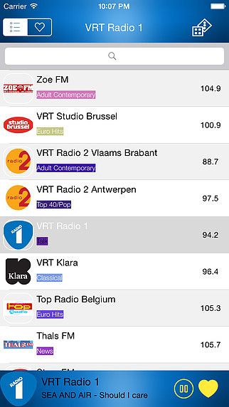 Radio - FM - Radios Belgique pour mac