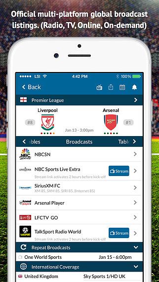 Live Soccer TV - Official multi-platform broadcast listings  pour mac