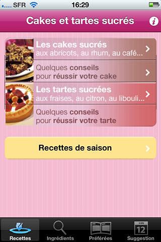 Cakes et tartes sucrés pour mac