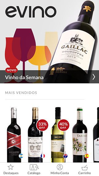 Evino: compre vinho online pour mac