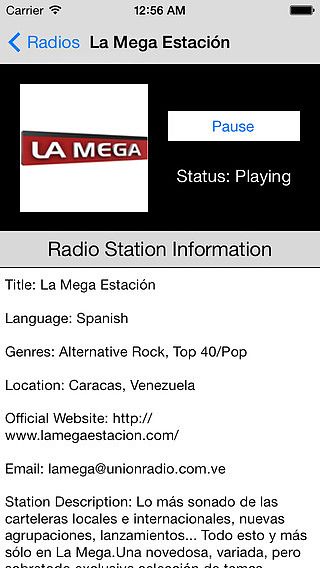 Venezuela Radio Live Player (Caracas / Spanish / español) pour mac